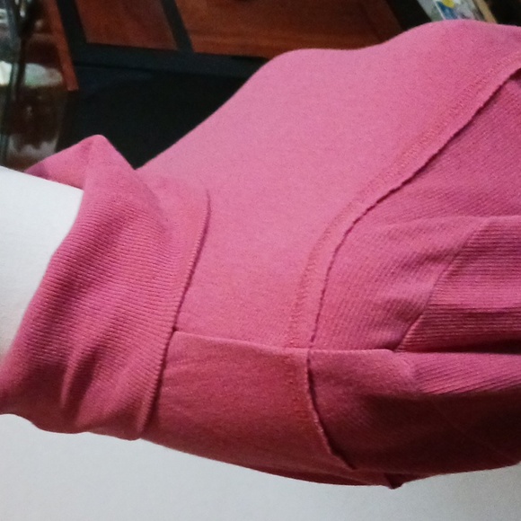 Soft Surroundings- Raspberry Knit Top - Picture 7 of 13